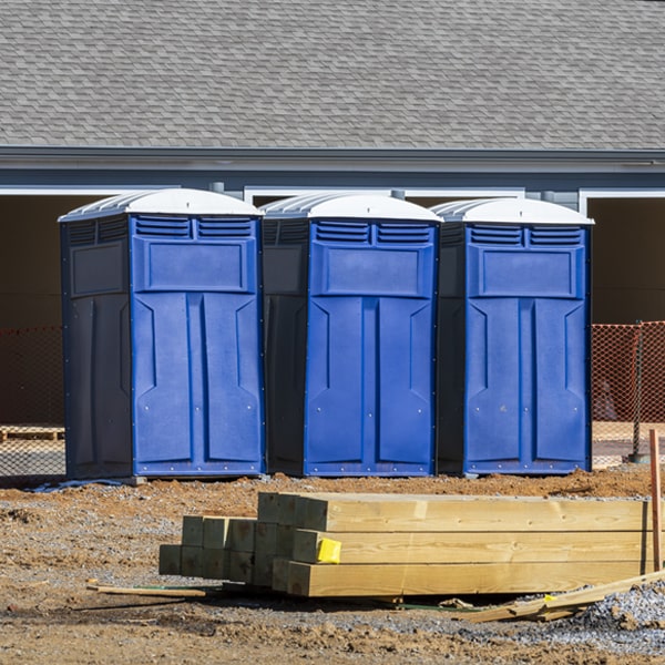 how often are the porta potties cleaned and serviced during a rental period in Moscow